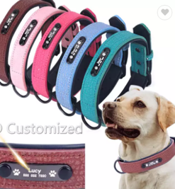 Collar  de cuero para perros