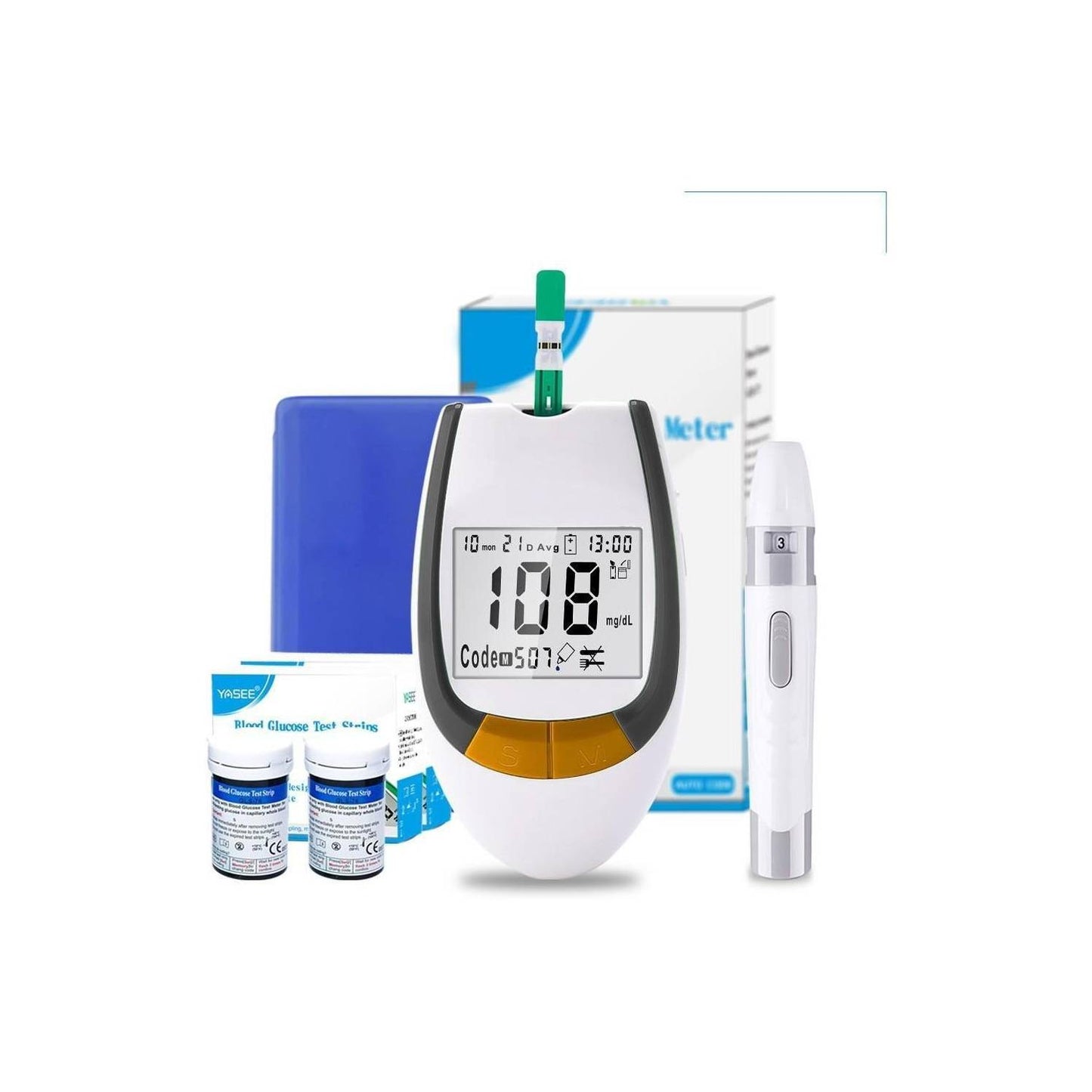 Glucómetro Digital Medidor Glucosa 50 Ti